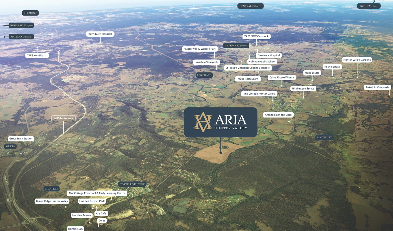 [Land for Sale] ARIA Hunter Valley Estate, Rothbury OpenLot